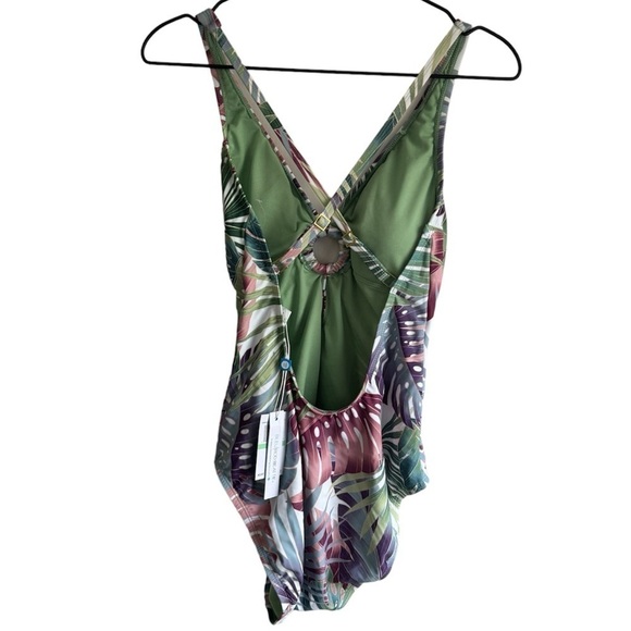 New! Bleu Rod Beattie Cross Back Keyhole One-Piece Swimsuit - Picture 5 of 10